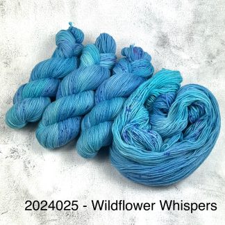 2024025 - 4 Ply Hand Dyed Sock Yarn - "Wildflower Whispers"
