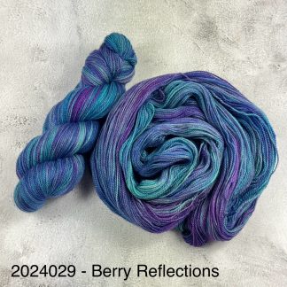 2024029 - 2 Ply Lace Hand Dyed Yarn - “Berry Reflections”