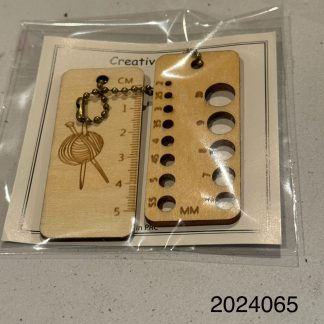 2024065 - Knitting Needle Gauge and Ruler Set