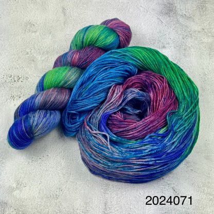 2024071 - 4 Ply Hand Dyed Sock Yarn - "Monet's Garden"
