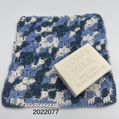2022077 - Hand Crocheted Wash Cloth & Goats Milk Soap
