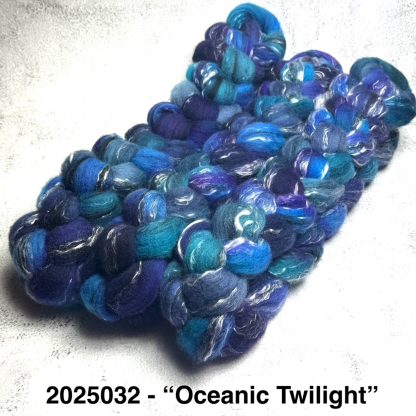 2025032 - Hand Dyed Merino and Tencel - "Oceanic Twilight"