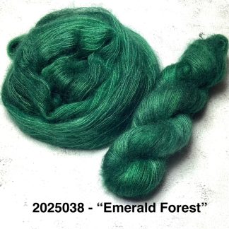 2025038 - 2 Ply Lace Hand Dyed Yarn - "Emerald Forest"