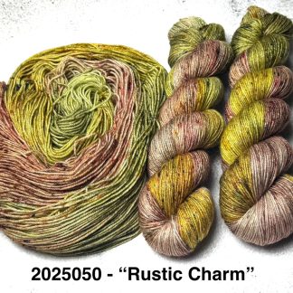 2025050 - 4 Ply Hand Dyed Sparkle Yarn "Rustic Charm"