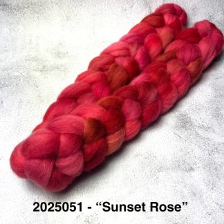 2025051 - Hand Dyed Alpaca and Merino - "Sunset Rose"