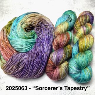 2025063 - 4 Ply Hand Dyed Sock Yarn - "Sorcerer's Tapestry"