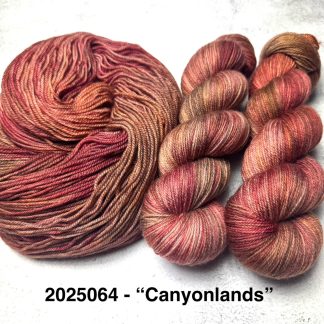 2025064 - 4 Ply Hand Dyed Sock Yarn - "Canyonlands"