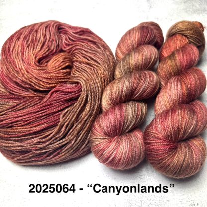 2025064 - 4 Ply Hand Dyed Sock Yarn - "Canyonlands"